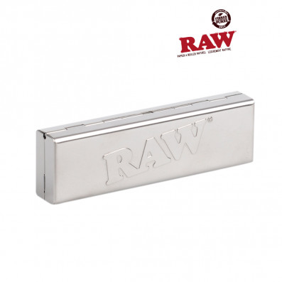 Etui Métal RAW Feuilles Slim + Tips