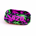 Plateau 420 Leaf Rose-Vert (Petit Format)