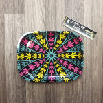 Plateau Mandala Leaves - Fire-Flow Collection (Petit Format)