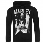 Sweat Capuche Bob Marley Black & White Zionrootswear