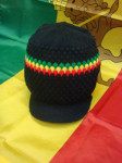 Bonnet Noir Liseret Vert-Jaune-Rouge S/M