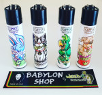 Briquet Clipper Stoned Animals X 4