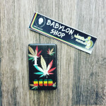 Briquet Tempête Rasta Leaf