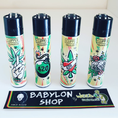 Briquet Clipper 420 Tattoo X 4
