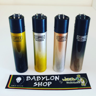 Briquet Clipper Crystal Gradient X 4