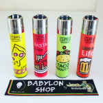 Briquet Clipper Famous Food X 4