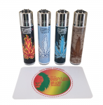 Briquet Clipper Weedelements X 4