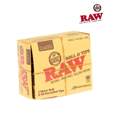 Feuilles à rouler RAW Rolls + Tips Préroulés