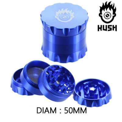 Grinder Polinator Kush Bong Tower Bleu 50mm