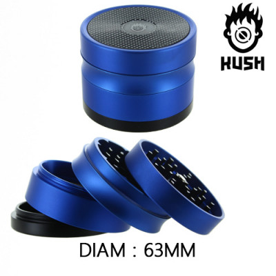 Grinder Polinator Kush Bong Boréalis Bleu 63mm