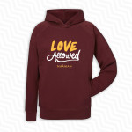Sweat-Shirt Capuche Naâman Love is Allowed Grenat