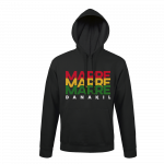 Sweat Capuche Danakil « Marre Marre Marre » Vert-Jaune-Rouge