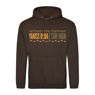 Sweat Capuche Yaniss Odua « Stay High » Chocolat