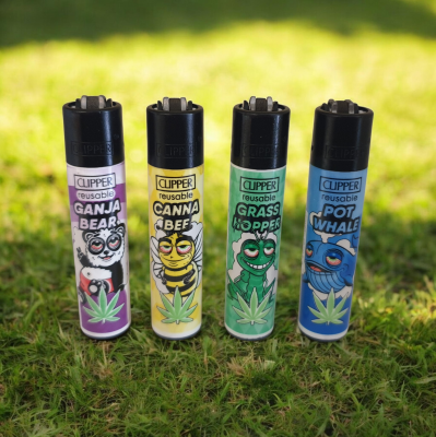 Briquet Clipper Marijuanimals