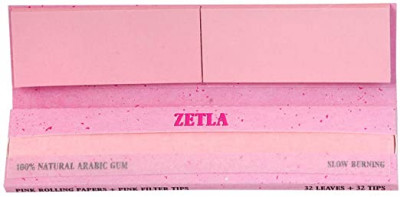 Feuilles à rouler King Size Slim Zetla Pink + Tips