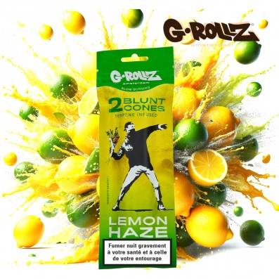 Blunt Chanvre G-Rollz Banksy Amsterdam Terpènes Lemon Haze